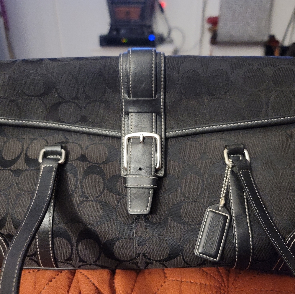 Vintage Coach  Signature Medium sized satchel